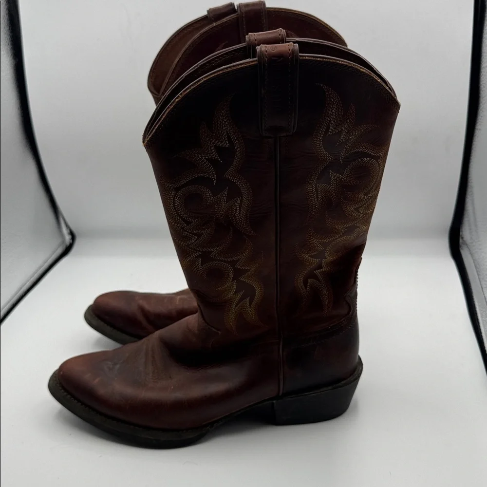 Justin 2551 Sorrel Apache Leather Cowboy Boot size 9 D 9D men’s boots justins